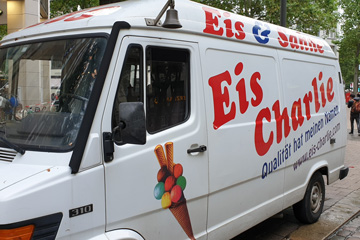 Eis-Charlie in der Innenstadt