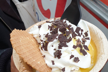 Eis-Charlie in der Innenstadt