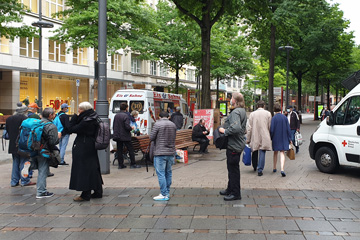 Eis-Charlie in der Innenstadt